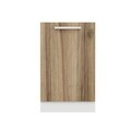 Dulap pentru bucatarie, Hanah Home, Minar, 50x87x58 cm, Alb / Dore