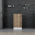 Dulap pentru bucatarie, Hanah Home, Minar, 45x87x58 cm, Alb / Dore