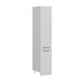 Dulap pentru bucatarie, Hanah Home, Minar, 40x222x58 cm, Alb