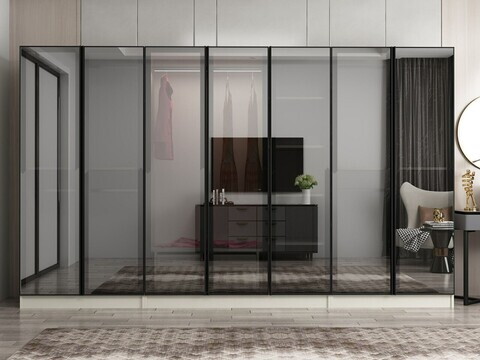 Dulap pentru haine, Hanah Home, Nisa, 315x210x52 cm, Gresie