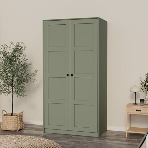 Dulap pentru haine, Hanah Home, Lucas 1600-239, 94x190x60 cm, Verde
