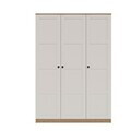 Dulap pentru haine, Hanah Home, Loren 1600-229, 135.8x188.6x53.8 cm, Alb/Maro