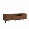 Comoda TV, Nordure, Rivoli, 160x50x35 cm, PAL, Nuc Milano / Negru