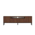 Comoda TV, Nordure, Rivoli, 160x50x35 cm, PAL, Nuc Milano / Negru