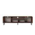 Comoda TV, Nordure, Rivoli, 160x50x35 cm, PAL, Nuc Milano / Negru