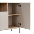 Consola, Nordure, Rialto, 160x80x40 cm, PAL, Gresie / Stejar Safir