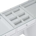 Set masă și scaun machiaj (2 piese), Nordure, Eloria, Alb