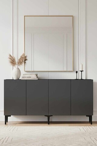 Consola, Hanah Home, Didema 150, 150x79x32 cm, Antracit