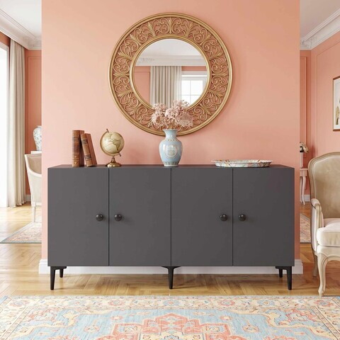 Consola, Hanah Home, Sherifa 150, 150x75x32 cm, Antracit