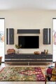 Comoda TV, Hanah Home, Ilay, 180x41x30 cm, Antracit / Argintiu