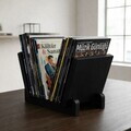 Suport reviste, Hanah Home, CPT4906-30, 30x20x25 cm, PLACAJ CARPEN, Negru