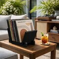 Suport reviste, Hanah Home, CPT4906-30, 30x20x25 cm, PLACAJ CARPEN, Negru