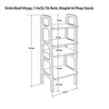 Suport pentru pick-up, Hanah Home, CPT4672-50, 50x90x40 cm, PLACAJ CARPEN, Maro