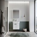 Dulap de baie cu oglindă, Hanah Home, Orbit 50, Alb