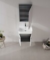 Dulap de baie cu oglindă, Hanah Home, Orbit 50, Alb