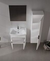 Set Dulap de Baie cu Chiuvetă și Oglindă (2 Piese), Hanah Home, Purus 65, Alb