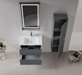 Dulap de baie cu chiuvetă, Hanah Home, Nest 71 v2, Antracit mat