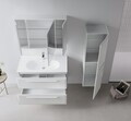 Set Dulap de Baie cu Chiuvetă și Oglindă (2 Piese), Hanah Home, Nuvola 100 v2, Casmir