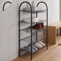 Suport pentru pantofi, Hanah Home, Lyra, 64x108x30 cm, Negru