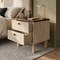 Noptiera, Hanah Home, Rayme, 44.5x49.5x40 cm, Travertin / Nuc Venezia