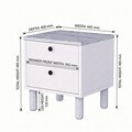 Noptiera, Hanah Home, Rayme, 44.5x49.5x40 cm, Travertin / Nuc Venezia