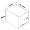 Dulap pentru haine, Hanah Home, BA284, 45x45x57.5 cm, Gresie
