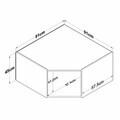 Dulap pentru haine, Hanah Home, BA265, 91x45x57.5 cm, Alb