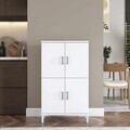 Dulap de baie, Hanah Home, KC116, 60x103.6x32.5 cm, Alb