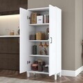 Dulap de baie, Hanah Home, KC114, 60x133.6x32.5 cm, Alb