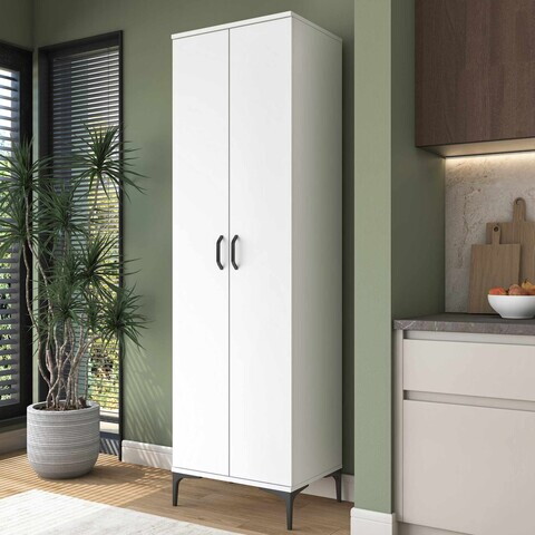 Dulap multifunctional, Hanah Home, JE258, 60x204.2x45 cm, Alb