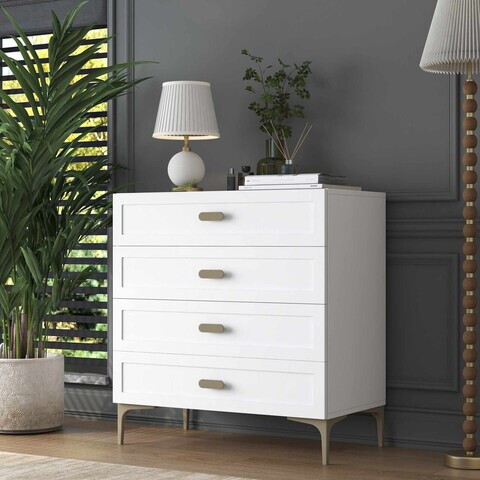 Dulap, Hanah Home, BE121, 85.6x90.7x45 cm, Alb