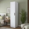 Dulap pentru haine, Hanah Home, BA302, 45x210x57.5 cm, Alb
