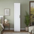 Dulap pentru haine, Hanah Home, BA302, 45x210x57.5 cm, Alb
