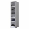Dulap pentru haine, Hanah Home, BA302, 45x210x57.5 cm, Alb