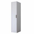 Dulap pentru haine, Hanah Home, BA302, 45x210x57.5 cm, Alb