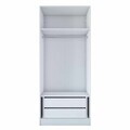 Dulap pentru haine, Hanah Home, BA253, 90x210x57.5 cm, Alb