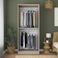 Dulap pentru haine, Hanah Home, BA248, 90x210x57.5 cm, Gresie