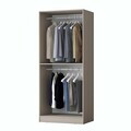 Dulap pentru haine, Hanah Home, BA248, 90x210x57.5 cm, Gresie