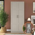 Dulap pentru haine, Hanah Home, BA273, 90x210x57.5 cm, Gresie
