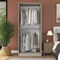Dulap pentru haine, Hanah Home, BA273, 90x210x57.5 cm, Gresie