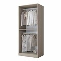 Dulap pentru haine, Hanah Home, BA273, 90x210x57.5 cm, Gresie