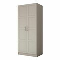 Dulap pentru haine, Hanah Home, BA273, 90x210x57.5 cm, Gresie