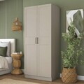 Dulap pentru haine, Hanah Home, BA287, 90x210x57.5 cm, Gresie