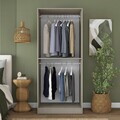Dulap pentru haine, Hanah Home, BA287, 90x210x57.5 cm, Gresie