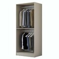 Dulap pentru haine, Hanah Home, BA287, 90x210x57.5 cm, Gresie