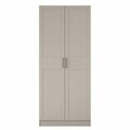 Dulap pentru haine, Hanah Home, BA287, 90x210x57.5 cm, Gresie