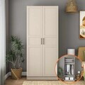 Dulap pentru haine, Hanah Home, BA250, 90x210x57.5 cm, Gresie
