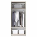 Dulap pentru haine, Hanah Home, BA250, 90x210x57.5 cm, Gresie