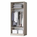 Dulap pentru haine, Hanah Home, BA250, 90x210x57.5 cm, Gresie