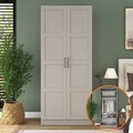Dulap pentru haine, Hanah Home, BA275, 90x210x57.5 cm, Gresie